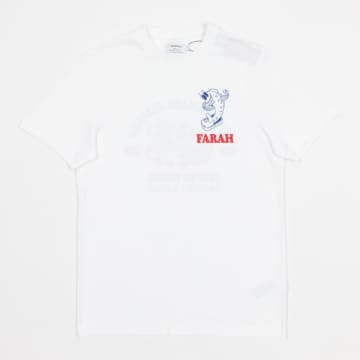 Shop Farah Wake Graphic T-shirt In White
