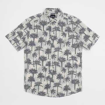 Only & Sons Palm Tree Shirt In Cream In Neutrals
