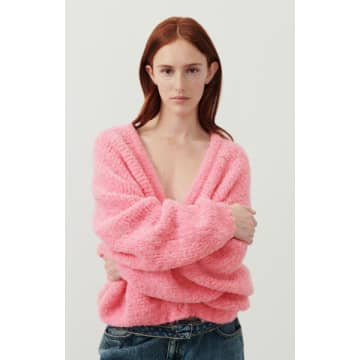 Shop American Vintage Zolly Cardigan In Pink