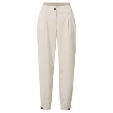 Shop Yaya Woven Trousers With Side Pockets | Light Taupe In Neturals