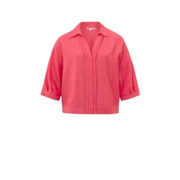 Shop Yaya Batwing Blouse With V Neckline | Coral Paradise Pink