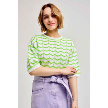 Shop Cks Penfold Bright Green Knitted Top