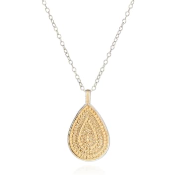 Anna Beck Classic Large Teardrop Necklace In Gold