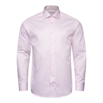 Shop Eton - Pink Contemporary Fit Fine Striped Signature Twill Shirt 10001208853