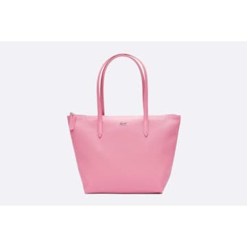 Shop Lacoste Tote Bag L.12.12 In Pink
