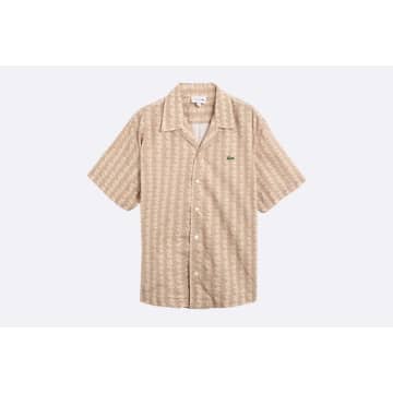 Lacoste Croissant Casual Shirt In Gold