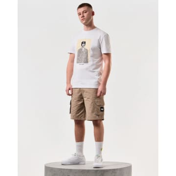Shop Weekend Offender Mascia Cargo Shorts In Stone In Brown