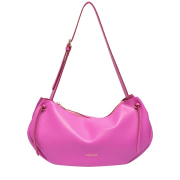 Shop Every Other 12008 Tassel Slouch Shoulder Bag In Fuchsia In Pink