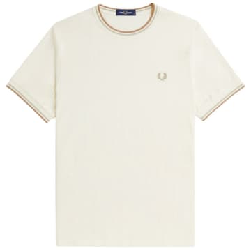 Fred Perry Twin Tipped T-shirt In White