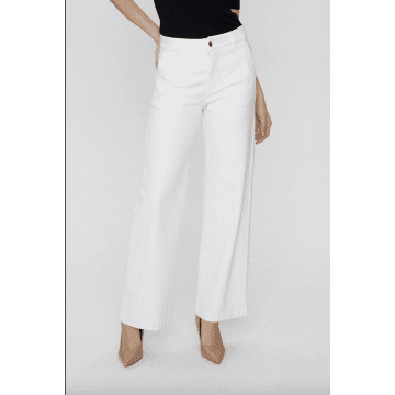 Numph Nuamber Pants Cloud Dancer In White
