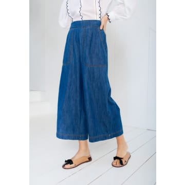 Bonte Bijou Organic Cotton Denim Trousers In Blue
