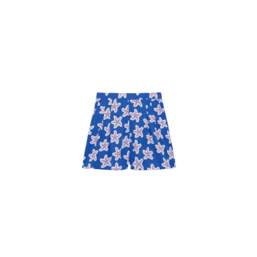 Compañía Fantástica Printed Starfish Shorts In Blue & White From