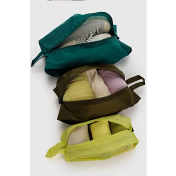 Baggu 3d Zip Set Tide Pool Bags In Multi