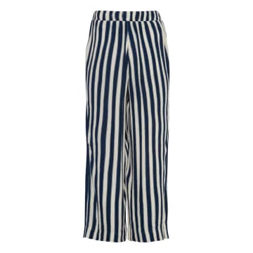 Ichi Marrakech Aop Trousers-total Eclipse Stripe-20120872 In Multi