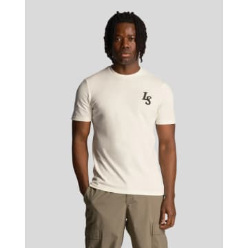 Lyle & Scott Ts2017v Club Emblem T Shirt In Chalk In White