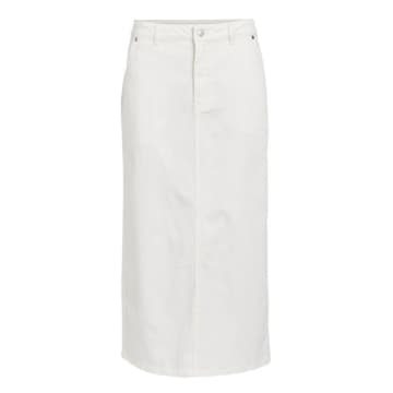 Object Talia Cloud Dancer Twill Skirt In White