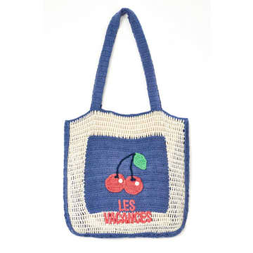 Mabe Neve Les Vacances Crochet Tote In Blue