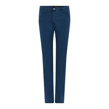 Robell Elena Denim Soft Touch Trousers In Blue