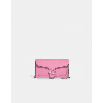 Coach Tabby Leather Chain Crossbody Bag Size: Os, Col: Pink