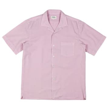 Shop Hartford Palm Mc Pat Tencel Blend Shirt Faded Rose