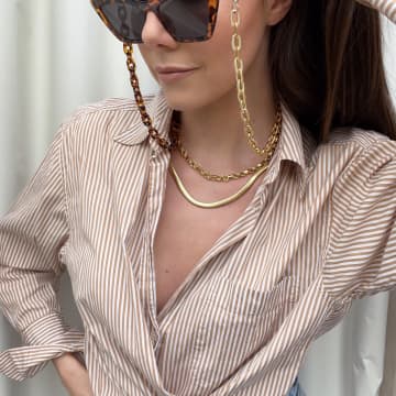 Shop Talis Chains Monte Carlo Tort Sunglasses Chain