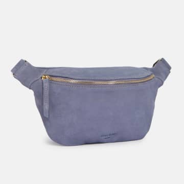 Shop Ann Kurz Lavander Blue Suede Leather Bag