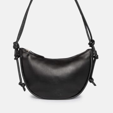 Shop Ann Kurz Black Nappa Leather Bag