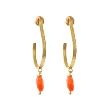 Shop A Beautiful Story Earrings Attracted In Gold