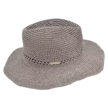 Shop Seeberger Fine Paper Crochet Hat In Flannel Grey 80369