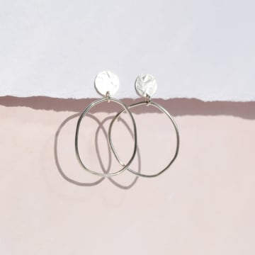 Shop Muka Clara Stud Earrings In Metallic