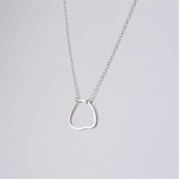 Shop Muka Organic Shape Necklace In Metallic