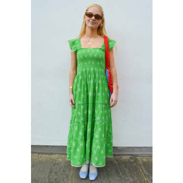 Shop Mabe Vivi Green Print Maxi Dress