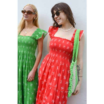 Shop Mabe Vivi Red Print Maxi Dress
