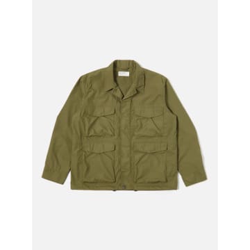 Shop Universal Works Veste Parachute Field Olive Recycled Poly Tech