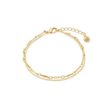 Shop Orelia Dainty Chain 2-row Bracelet