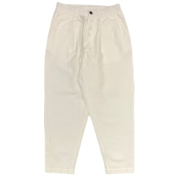 Shop Universal Works Pleated Track Pant In Ecru