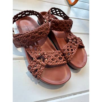 Shop Petite Mendigote - Leather Plaited Sandals