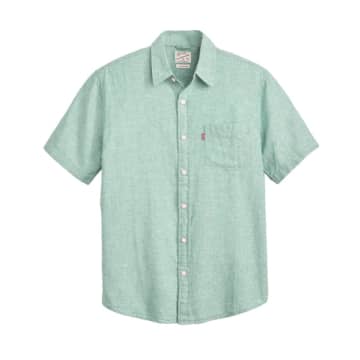 Shop Levi's Shirt For Man 86624 0051 Green