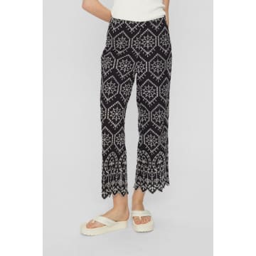 Shop Numph Evelyn Pants In Caviar