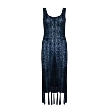 Shop Jovonna Frans Knitted Dress In Black
