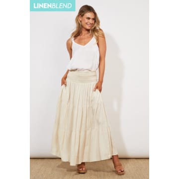 Shop The Kindred Co. Haven Tanna Maxi Skirt In Neutrals