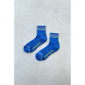 Shop Le Bon Shoppe Girlfriend Royal Blue Socks