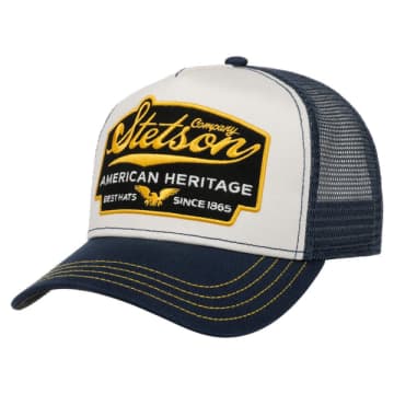 Shop Stetson American Heritage Trucker Cap In Blue