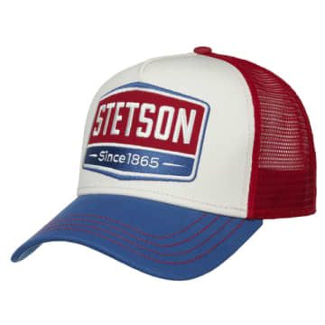 Shop Stetson Gasoline Trucker Cap In Blue