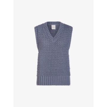 Shop Varley Blue Adie Knit Vest