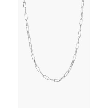 Shop Tutti & Co Ne704s Raise Necklace Silver In Metallic