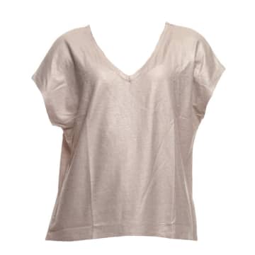 Shop Majestic T-shirt For Woman M388fts159 677 Sable In Neturals