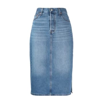 Shop Levi's Skirt For Woman A4711 0000 Blue