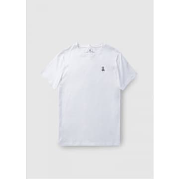 Shop Psycho Bunny Mens Classic Crew Neck T-shirt In White