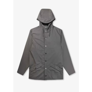 Shop Rains Mens Jacket W3 In Grey